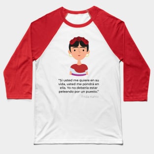 Frida Kahlo Baseball T-Shirt